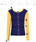 Cienki sweter oversize serek z misiem (Różowy)