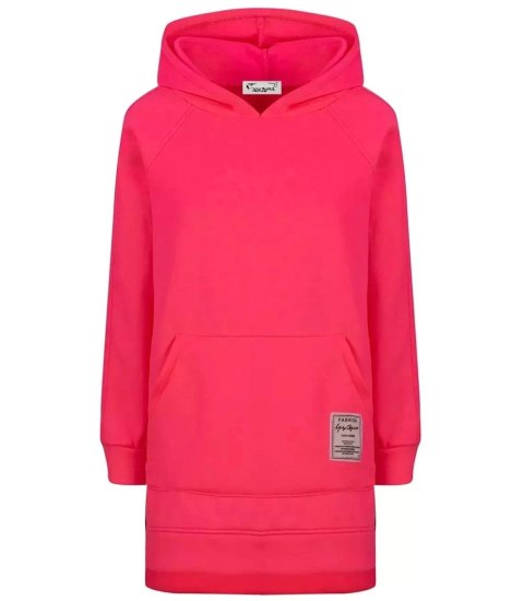 Ciepła oversizowa bluza BASIC hoodie (Różowy) Ciepła oversizowa bluza BASIC hoodie (Różowy)