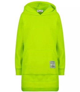 Ciepła oversizowa bluza BASIC hoodie (Zielony)