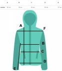 Ciepła oversizowa bluza BASIC hoodie (Zielony)