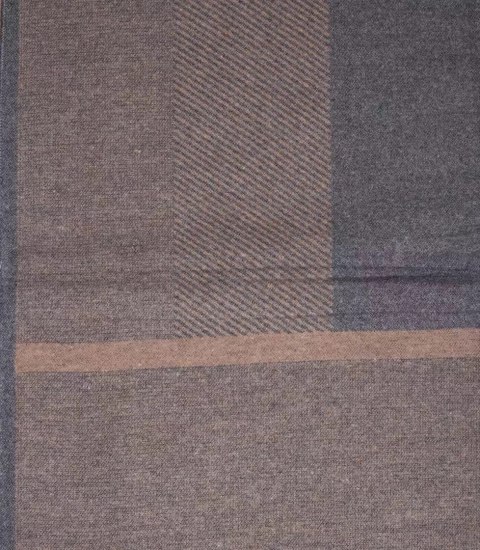 Szal męski szalik z frędzelkami we wzory Elegancki (Beżowy)