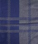 Szal męski szalik z frędzelkami we wzory Elegancki (Granatowy)