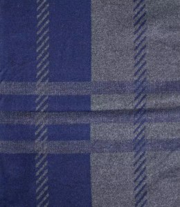 Szal męski szalik z frędzelkami we wzory Elegancki (Granatowy)