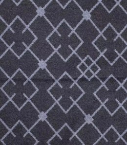 Szal męski szalik z frędzelkami we wzory Elegancki (Szary)