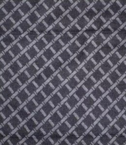 Szal męski szalik z frędzelkami we wzory Elegancki (Szary)