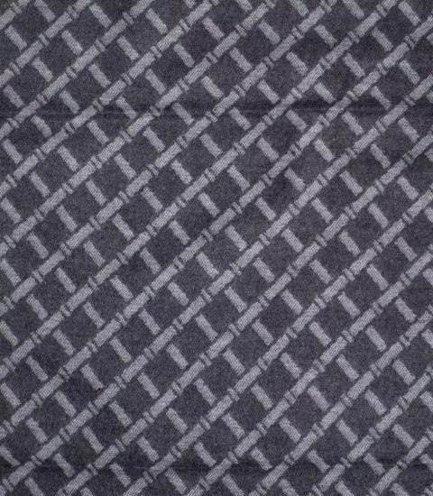 Szal męski szalik z frędzelkami we wzory Elegancki (Szary)