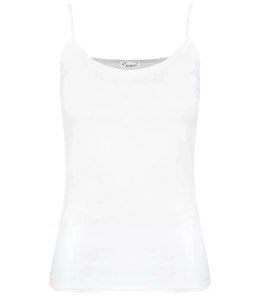 Bluzka koszulka top na ramiączkach podkoszulka (Biały) 3XL (46)