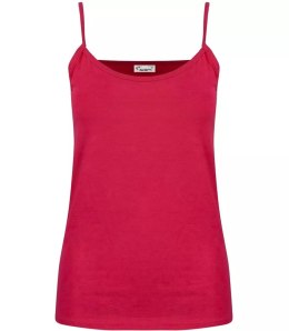 Bluzka koszulka top na ramiączkach podkoszulka (Czerwony) 3XL (46)