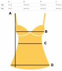 Bluzka koszulka top na ramiączkach podkoszulka (Czerwony) 3XL (46)