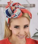 Chusta apaszka delikatna kolorowe wzory (Pomarańczowy)