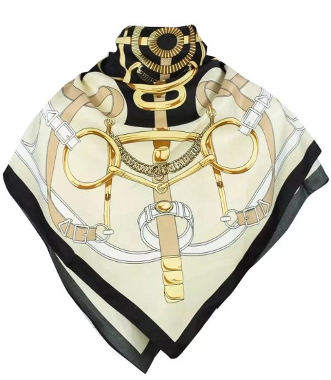 Elegancka chusta apaszka delikatna stylowe wzory (Wielokolorowy) Elegancka chusta apaszka delikatna stylowe wzory (Wielokolorowy)
