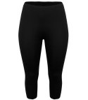 Klasyczne legginsy bezszwowe 3/4 plus size (Czarny) 9XL(58)