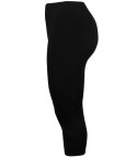 Klasyczne legginsy bezszwowe 3/4 plus size (Czarny) 9XL(58)