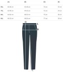 Klasyczne legginsy bezszwowe 3/4 plus size (Czarny) 9XL(58)