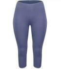 Klasyczne legginsy bezszwowe 3/4 plus size (Fioletowy) 9XL(58)