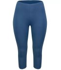 Klasyczne legginsy bezszwowe 3/4 plus size (Niebieski) 9XL(58)