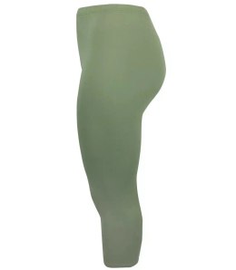 Klasyczne legginsy bezszwowe 3/4 plus size (Zielony) 9XL(58)
