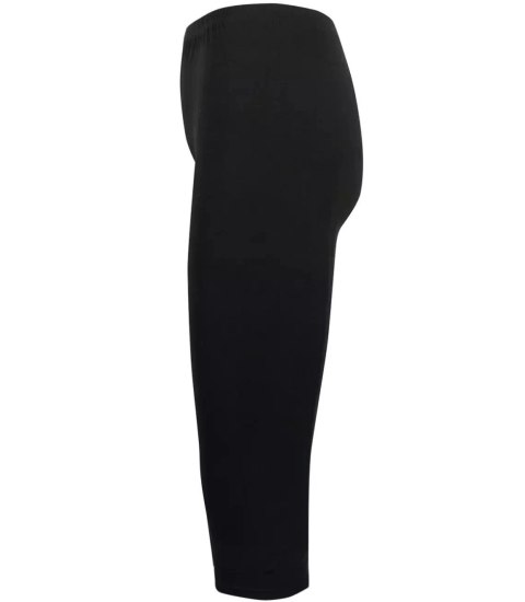 Klasyczne legginsy damskie bezszwowe 3/4 (Czarny) M/L Klasyczne legginsy damskie bezszwowe 3/4 (Czarny) M/L