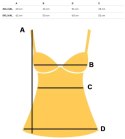 Bluzka top podkoszulka z koronką Elegancka MIKA (Czarny) 5XL/6XL