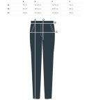 Eleganckie spodnie materiałowe z guzikami MARTA (Zielony) 36