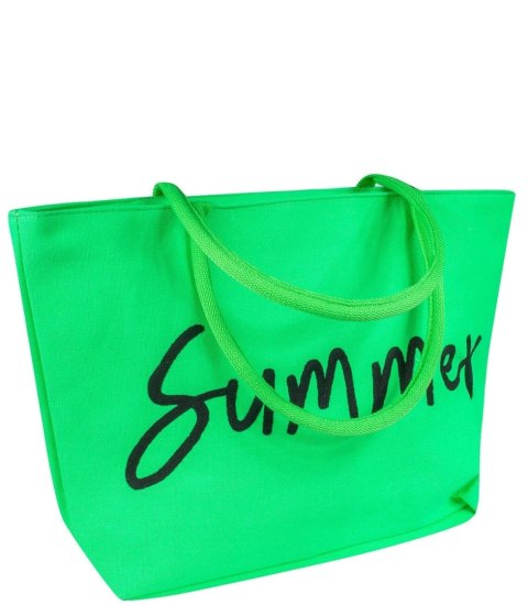 Letnia duża torba plażowa miejska SUMMER (Zielony) Letnia duża torba plażowa miejska SUMMER (Zielony)