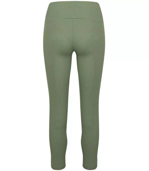 Prążkowane legginsy damskie bezszwowe ANIKA (Zielony) Prążkowane legginsy damskie bezszwowe ANIKA (Zielony)