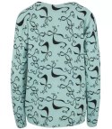 Sweter w kokardki z cyrkoniami Elegancki WIKTORIA (Zielony)