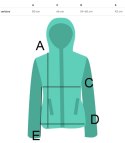 Ciepła gładka bluza oversize kaptur JANET (Brązowy)
