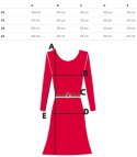Elegancka sukienka Piękna z paskiem Kopertowy dekolt LUNA (Biały || Czarny) 40