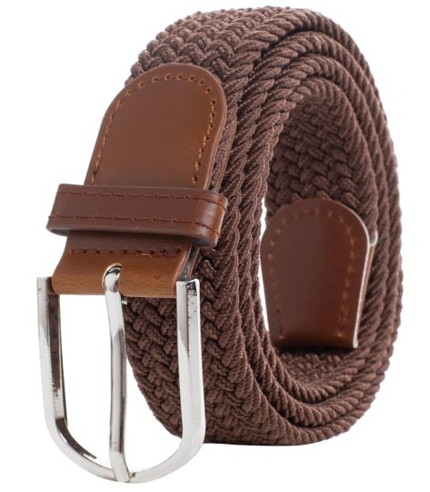 Casualowy damski pasek 106x3 cm pleciona taśma Elegancki (Brązowy) Casualowy damski pasek 106x3 cm pleciona taśma Elegancki (Brązowy)