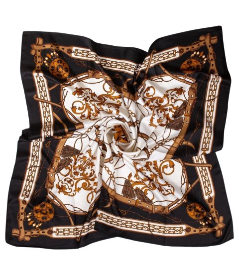 Chusta delikatna elegancka apaszka ozdobiona przepięknym wzorem (Wielokolorowy || Czarny) Chusta delikatna elegancka apaszka ozdobiona przepięknym wzorem (Wielokolorowy || Czarny)