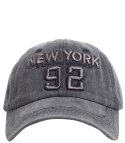 Czapka z daszkiem męska haft New York 92 Vintage (Szary)