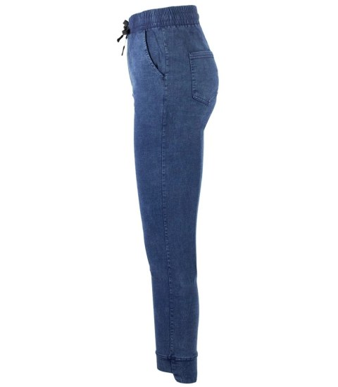 Damskie spodnie jegginsy tregginsy skinny ala jeans KIM (Niebieski) Damskie spodnie jegginsy tregginsy skinny ala jeans KIM (Niebieski)