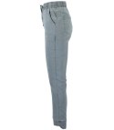 Damskie spodnie jegginsy tregginsy skinny ala jeans KIM (Szary) 4XL (48)
