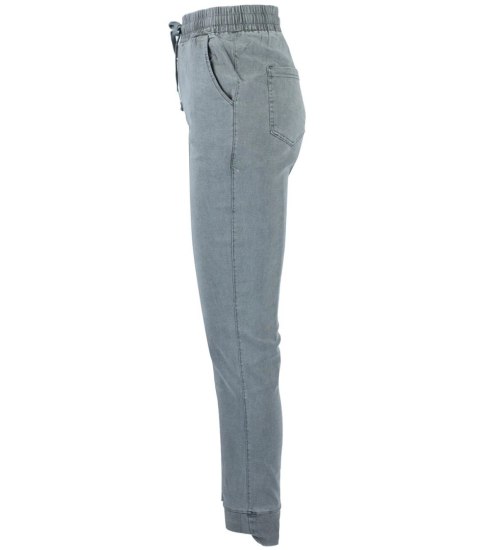 Damskie spodnie jegginsy tregginsy skinny ala jeans KIM (Szary) 4XL (48) Damskie spodnie jegginsy tregginsy skinny ala jeans KIM (Szary) 4XL (48)