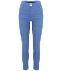 Damskie spodnie jegginsy tregginsy skinny dopasowane Eleganckie BETTY (Niebieski) M/L
