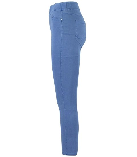 Damskie spodnie jegginsy tregginsy skinny dopasowane Eleganckie BETTY (Niebieski) M/L Damskie spodnie jegginsy tregginsy skinny dopasowane Eleganckie BETTY (Niebieski) M/L