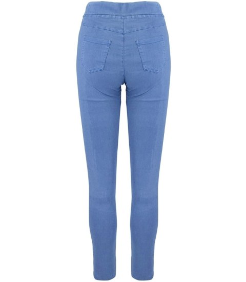 Damskie spodnie jegginsy tregginsy skinny dopasowane Eleganckie BETTY (Niebieski) M/L Damskie spodnie jegginsy tregginsy skinny dopasowane Eleganckie BETTY (Niebieski) M/L