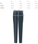 Damskie spodnie jegginsy tregginsy skinny dopasowane Eleganckie BETTY (Niebieski) M/L