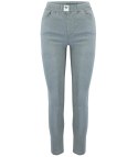 Damskie spodnie jegginsy tregginsy skinny dopasowane Eleganckie BETTY (Szary) M/L
