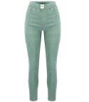 Damskie spodnie jegginsy tregginsy skinny dopasowane Eleganckie BETTY (Zielony) M/L