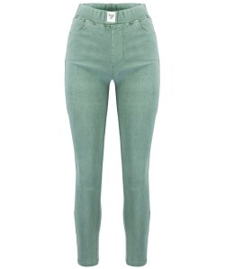 Damskie spodnie jegginsy tregginsy skinny dopasowane Eleganckie BETTY (Zielony) M/L