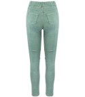 Damskie spodnie jegginsy tregginsy skinny dopasowane Eleganckie BETTY (Zielony) M/L
