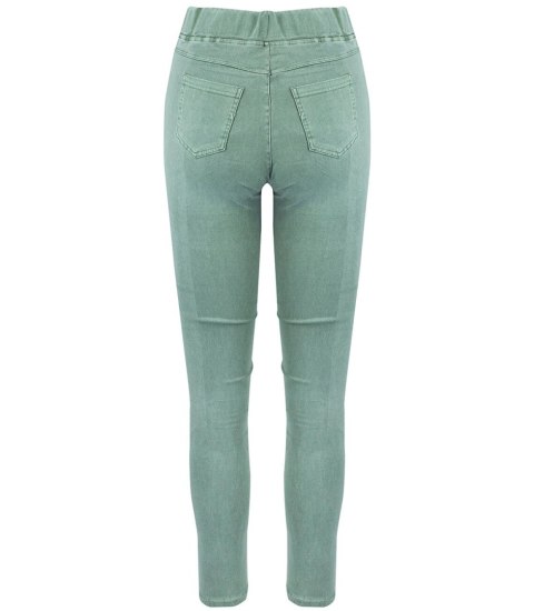 Damskie spodnie jegginsy tregginsy skinny dopasowane Eleganckie BETTY (Zielony) M/L Damskie spodnie jegginsy tregginsy skinny dopasowane Eleganckie BETTY (Zielony) M/L