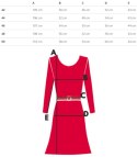 Elegancka sukienka trapezowa z brokatem i tiulem ELECTRA (Czarny) 40