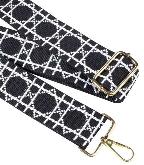 Modny pleciony szeroki pasek do torebki regulowany (Wielokolorowy)