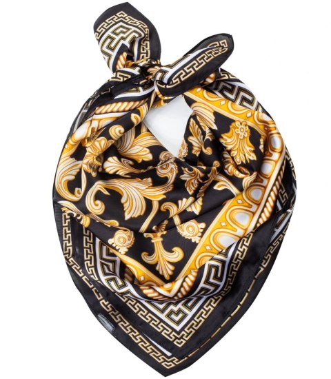 Chustka delikatna elegancka apaszka ozdobiona przepięknym wzorem (Wielokolorowy) Chustka delikatna elegancka apaszka ozdobiona przepięknym wzorem (Wielokolorowy)