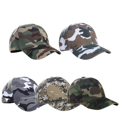 Czapka z daszkiem moro Unisex zapinana na rzep (Wielokolorowy)