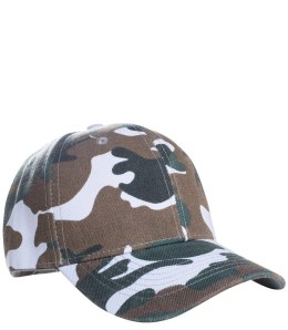 Czapka z daszkiem moro Unisex zapinana na rzep (Wielokolorowy)