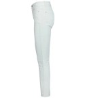 Damskie spodnie PUSH-UP woskowane skinny fit Eleganckie ADELA (Biały) 40